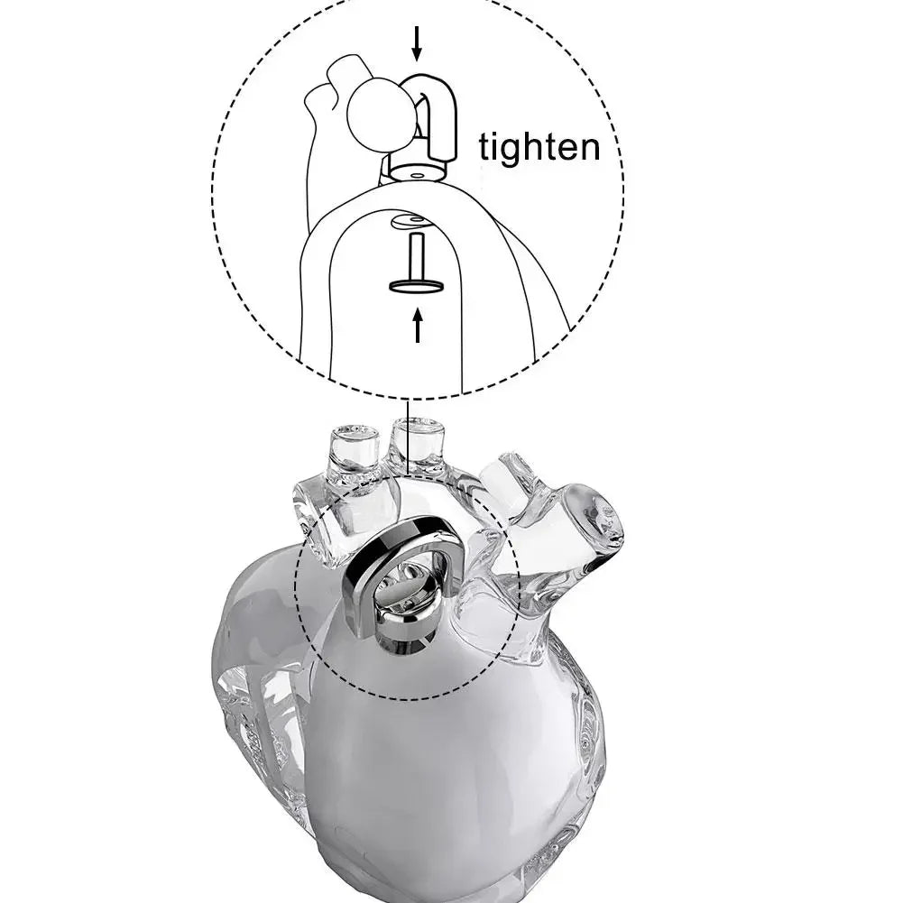 Crystal Clear Heart Case For AirPods