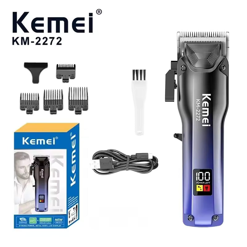 Kemei KM-2272 Electric Hair Clipper Maquina De Cortar Pelo Profesional Rechargeable Barber Electric Hair Clipper Cutting Machine