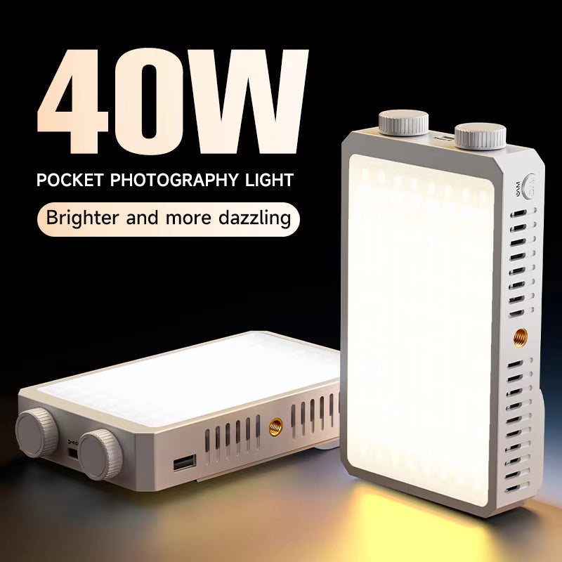 ✨ 40W Portable LED Fill Light for Video & Photography 🎬