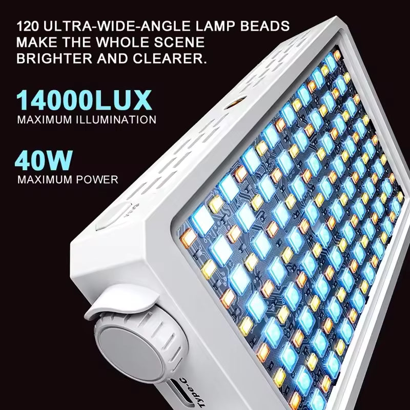 ✨ 40W Portable LED Fill Light for Video & Photography 🎬