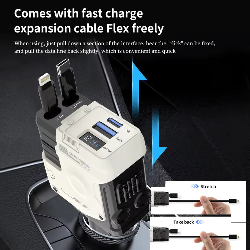 Mecha 66W Fast Charging Car Charger