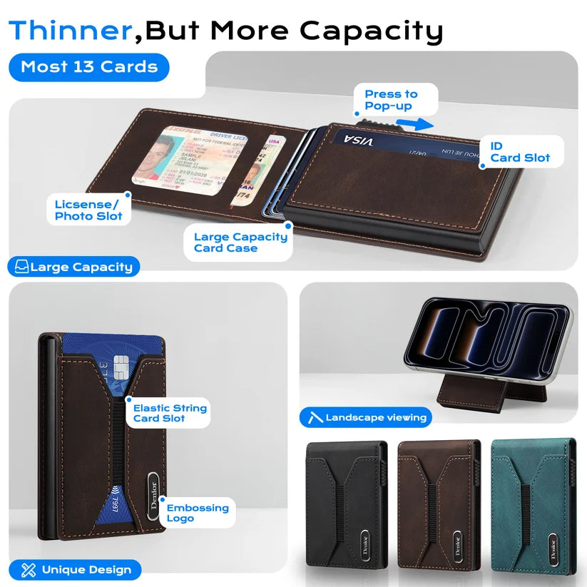 🔥2027 New Men’s Pop-Up Wallet – Magnetic Closure & Quick Card Access💳