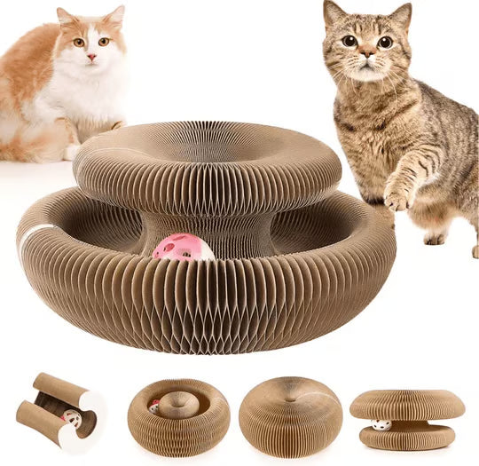 Magic Foldable Scratcher & Cat Bed