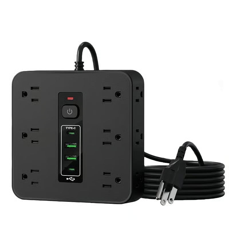 ⚡ 16-in-1 Surge Protected Power Strip, ETL Listed Fireproof, with Master Switch