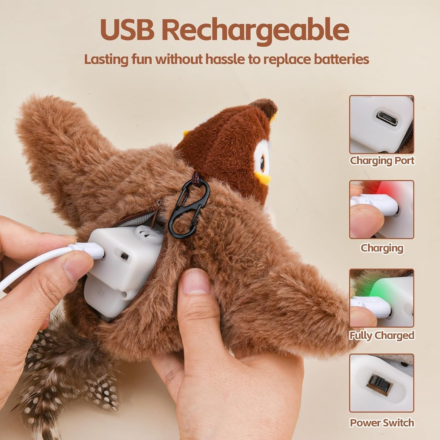 🔥🐾Interactive Chirping Bird Toy