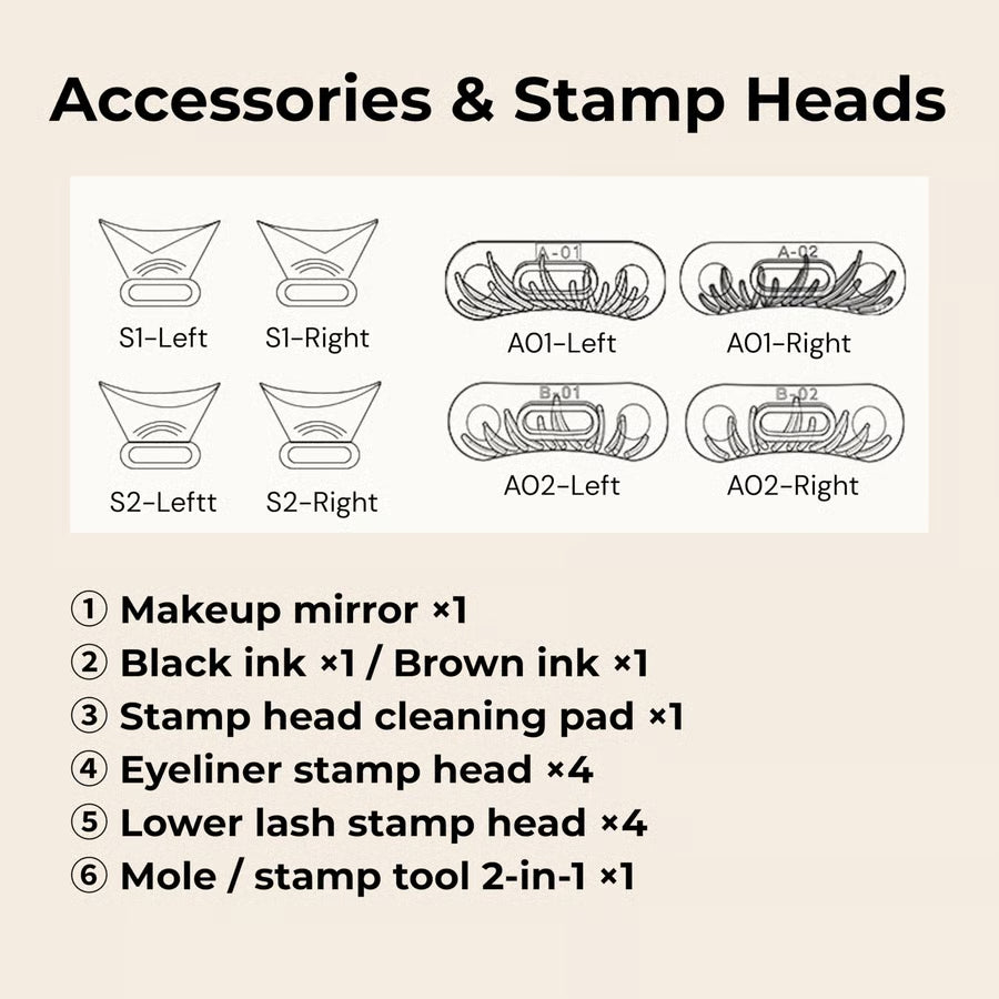 3-in-1 Waterproof Lower Lash & Eyeliner Stamp