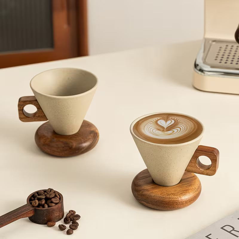 Vintage Retro Ceramic Coffee Cup