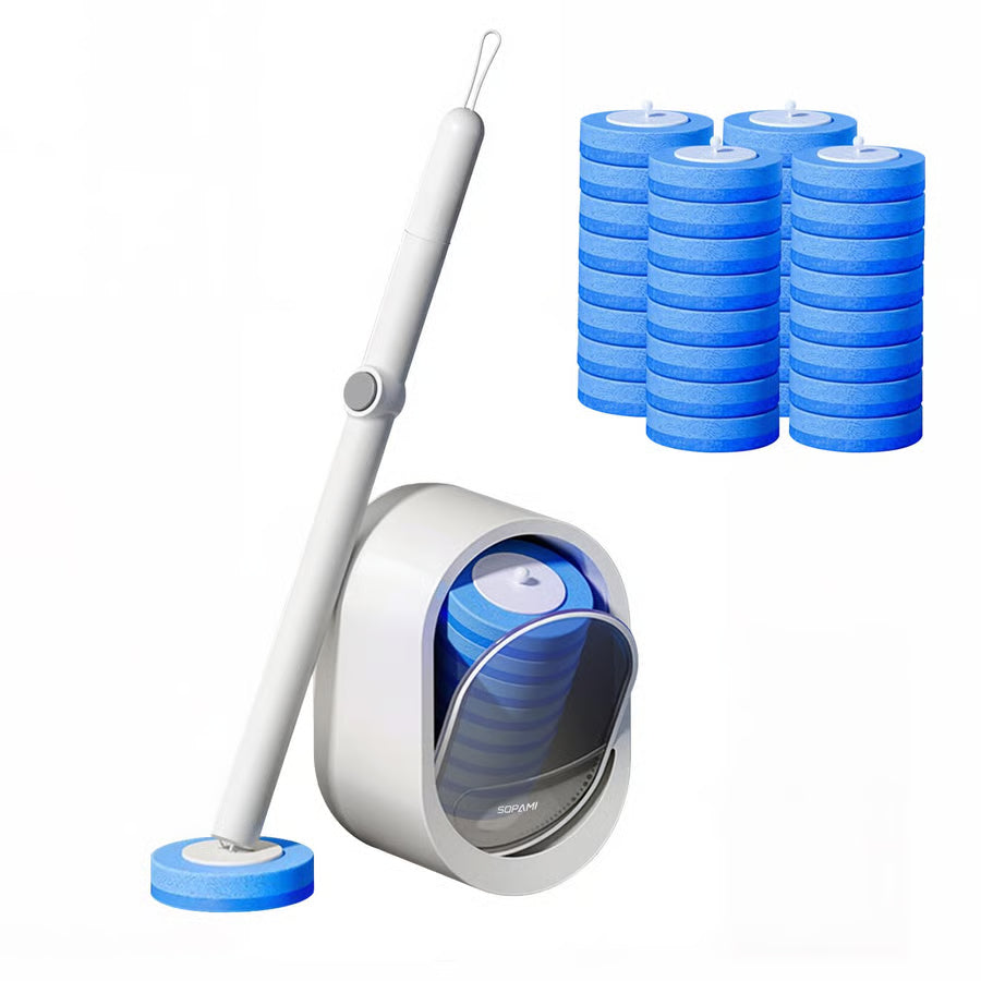 🧼Upgrade Your Toilet Cleaning – Disposable System with 32 Refills