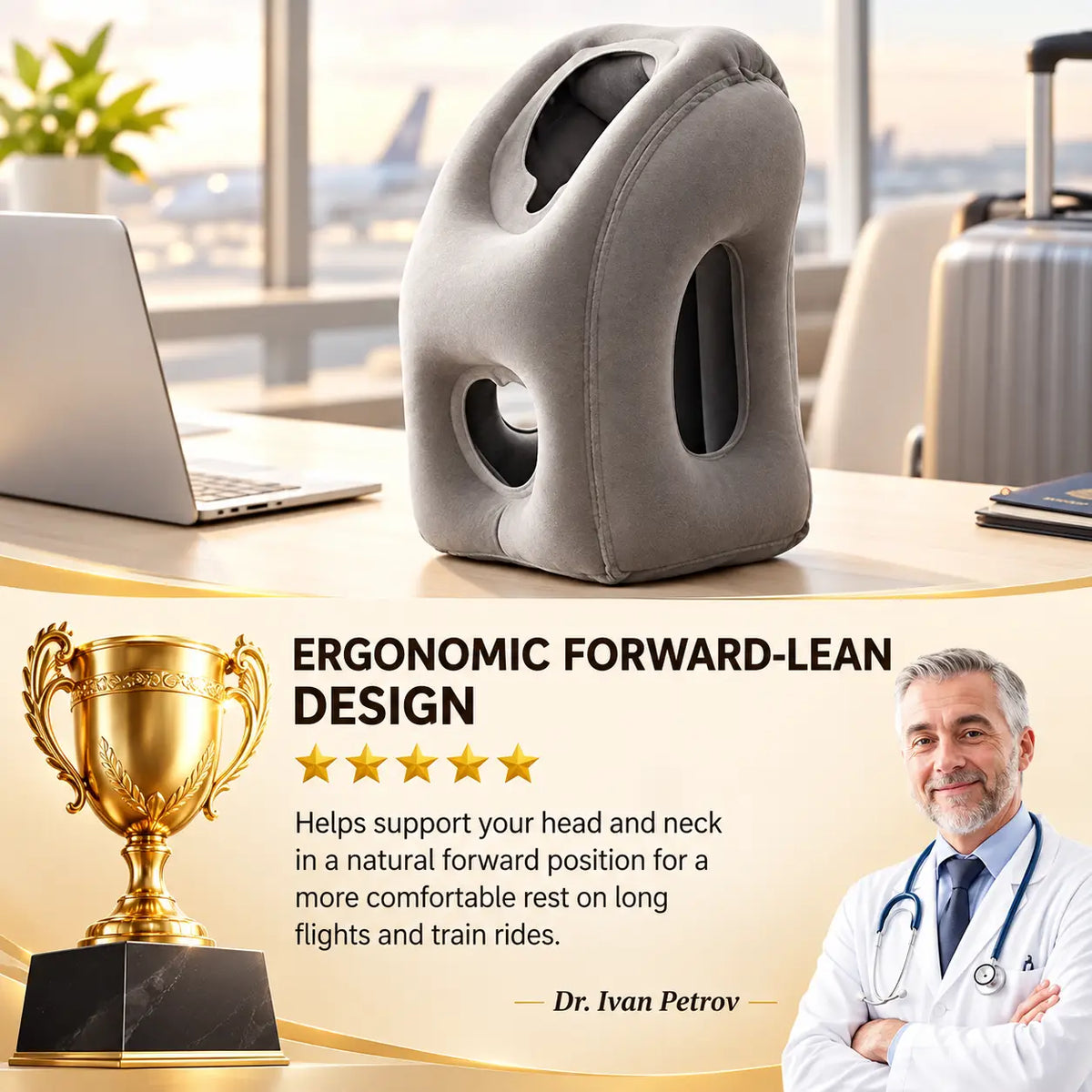 ✈️Portable Inflatable Travel Neck Pillow😴