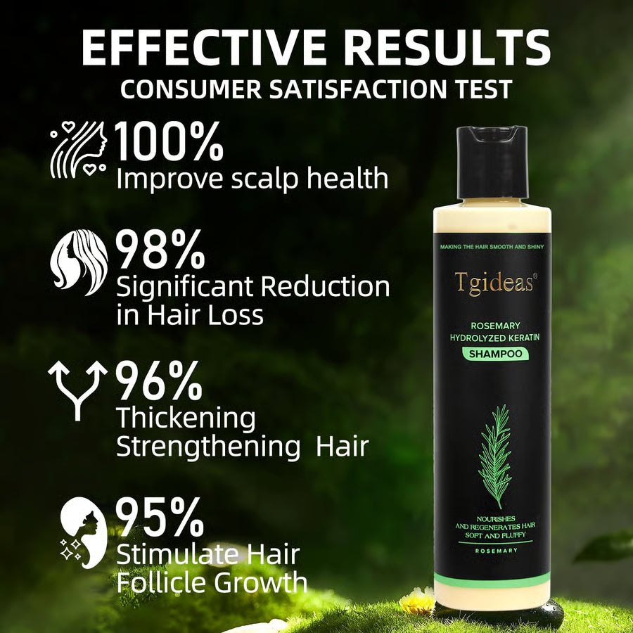 Tgideas Organic Rosemary Shampoo – Boost Growth & Reduce Hair Fall