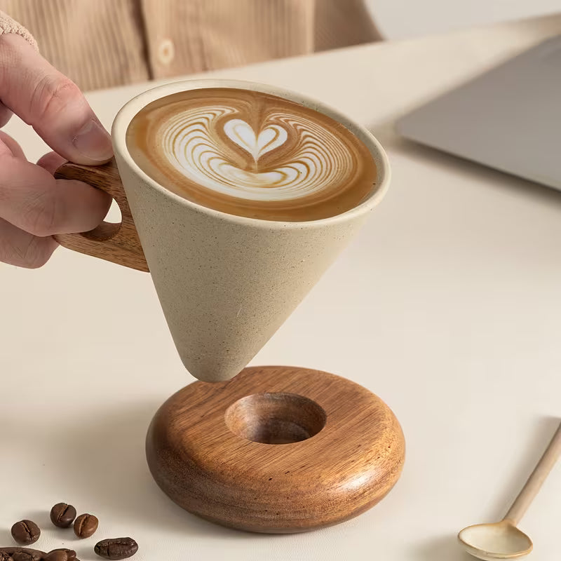 Vintage Retro Ceramic Coffee Cup