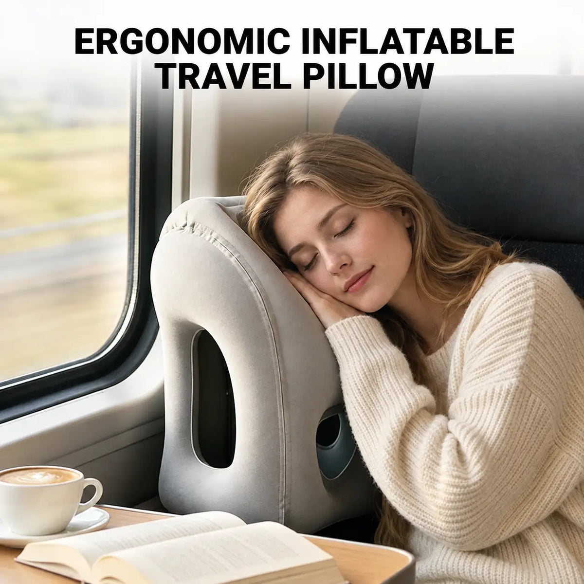 ✈️Portable Inflatable Travel Neck Pillow😴