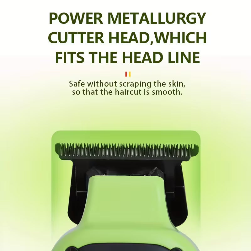 Kemei KM-1863 Professional Hair Clippers Set for Men Wireless Electric Hair Trimmer USB Rechargeable Portable Haircut Kit