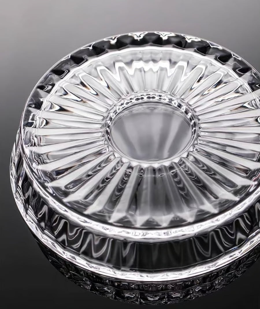 Rotating Crystal Whiskey Tumbler for Smoother Flavor