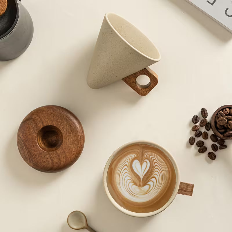 Vintage Retro Ceramic Coffee Cup