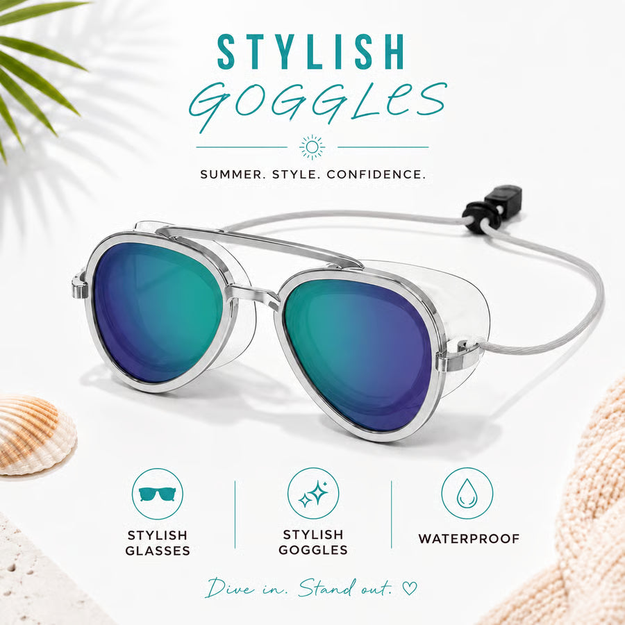 Pro Full-View Anti-Fog Swim Goggles for Adults