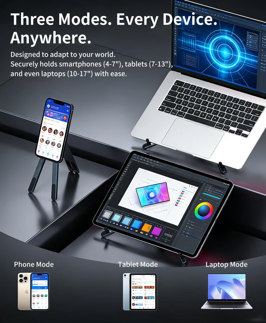 The Ultimate 3-in-1 Magnetic Adjustable Stand