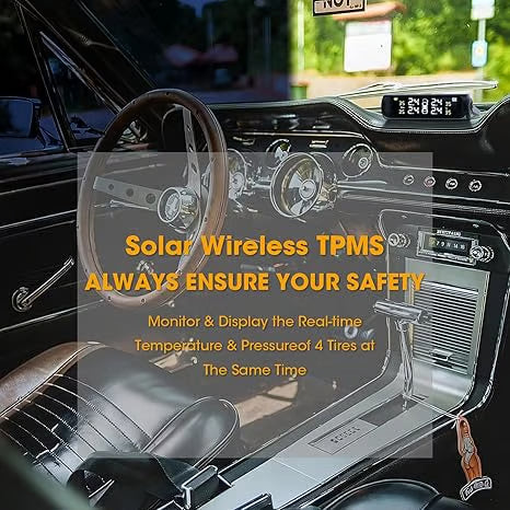 Smart Solar Wireless TPMS – Monitor Tire Health in Real Time