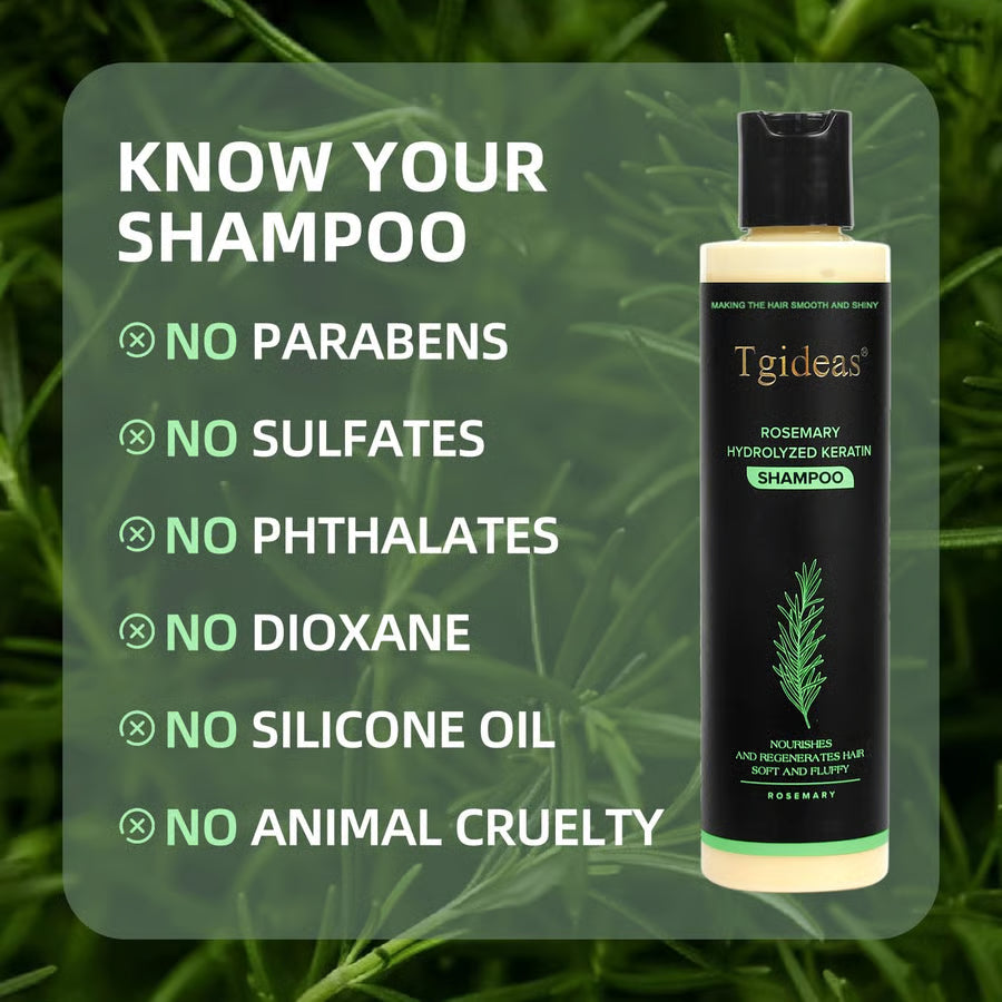 Tgideas Organic Rosemary Shampoo – Boost Growth & Reduce Hair Fall