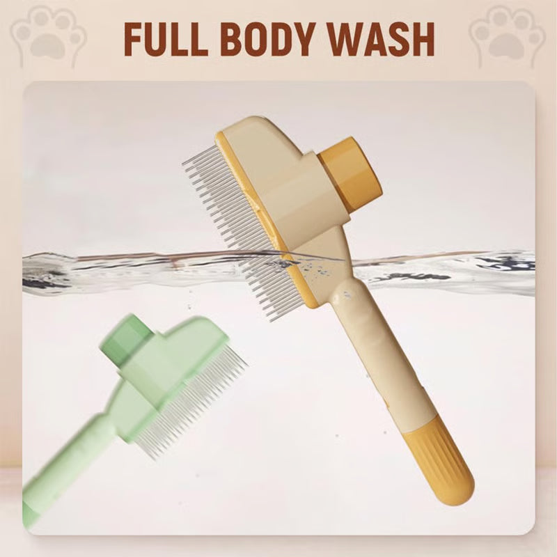 Self-cleaning Pet Flea Comb Grooming Brush