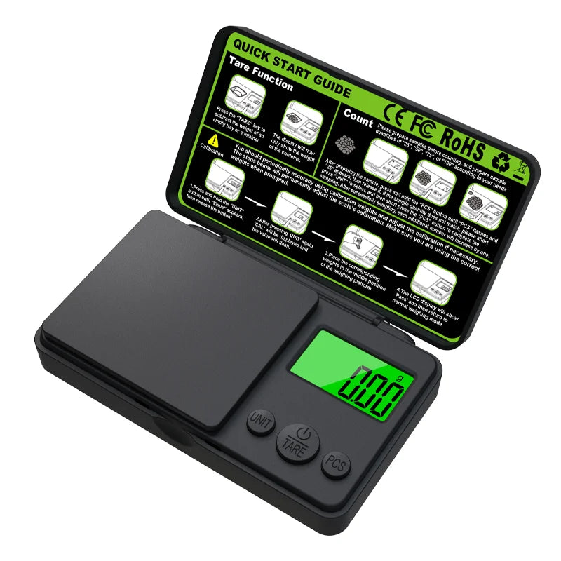 Top Flip  Precision Digital Pocket Scale (0.01g-1kg)