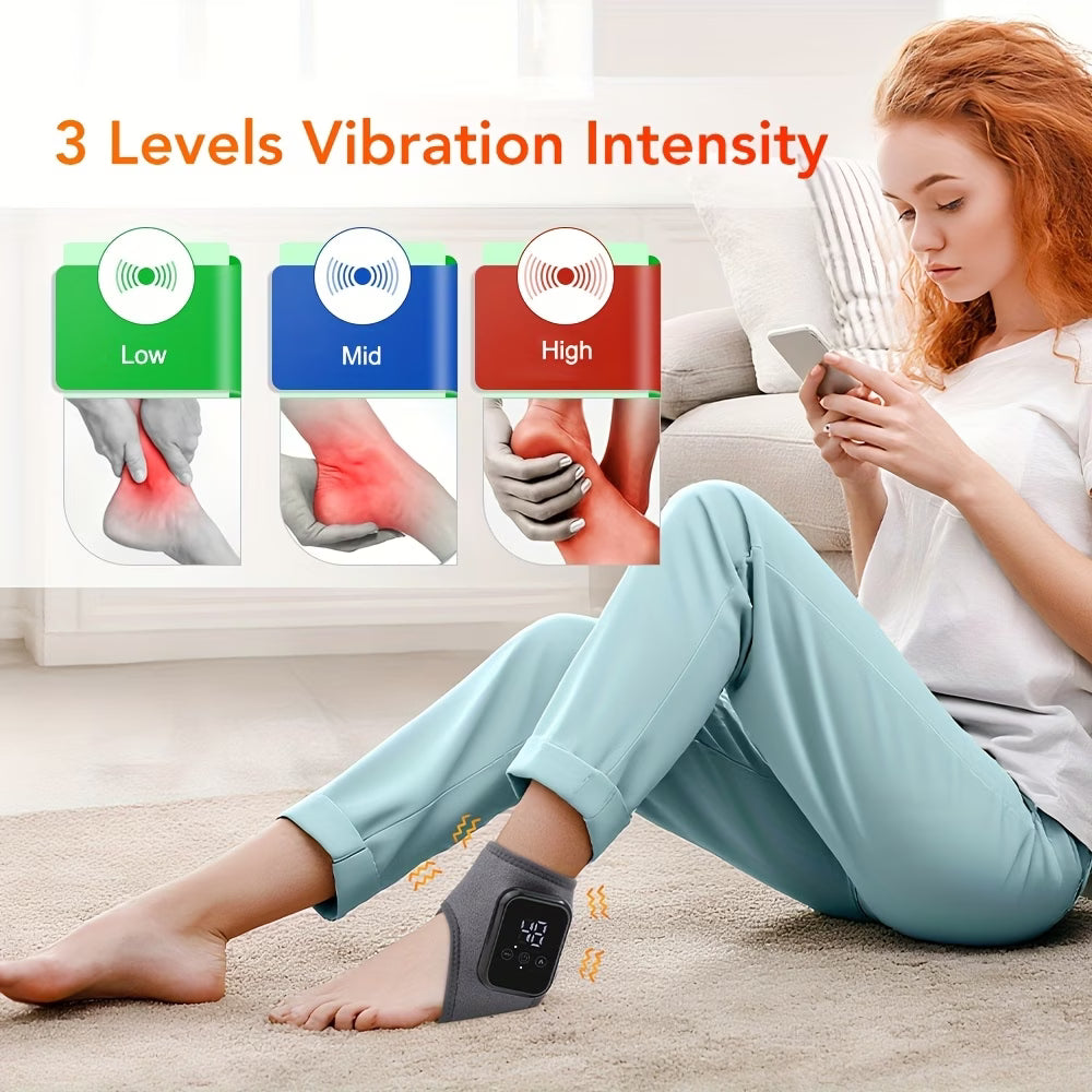 Thermal Ankle Wrap with Soothing Vibration