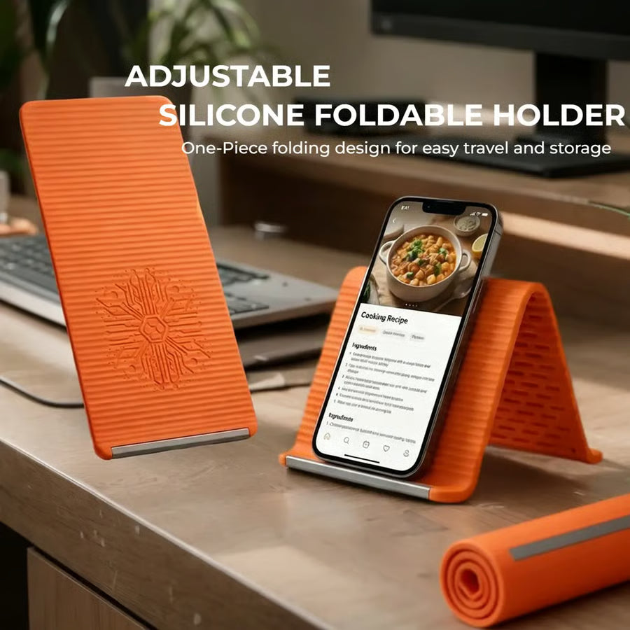 Flexible Silicone Phone Holder Stand – Bendable, Rollable & Foldable