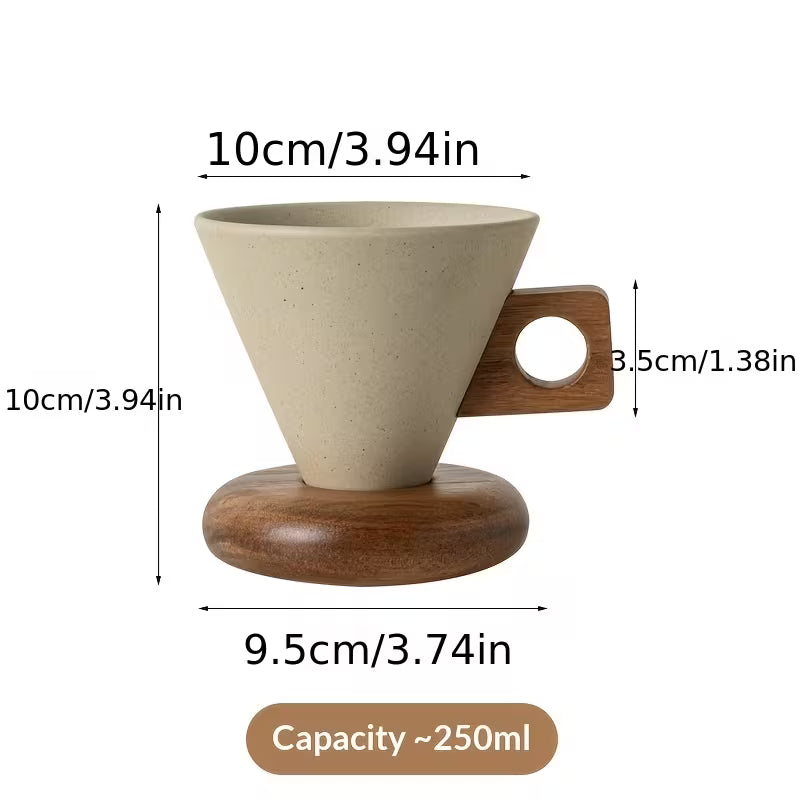 Vintage Retro Ceramic Coffee Cup