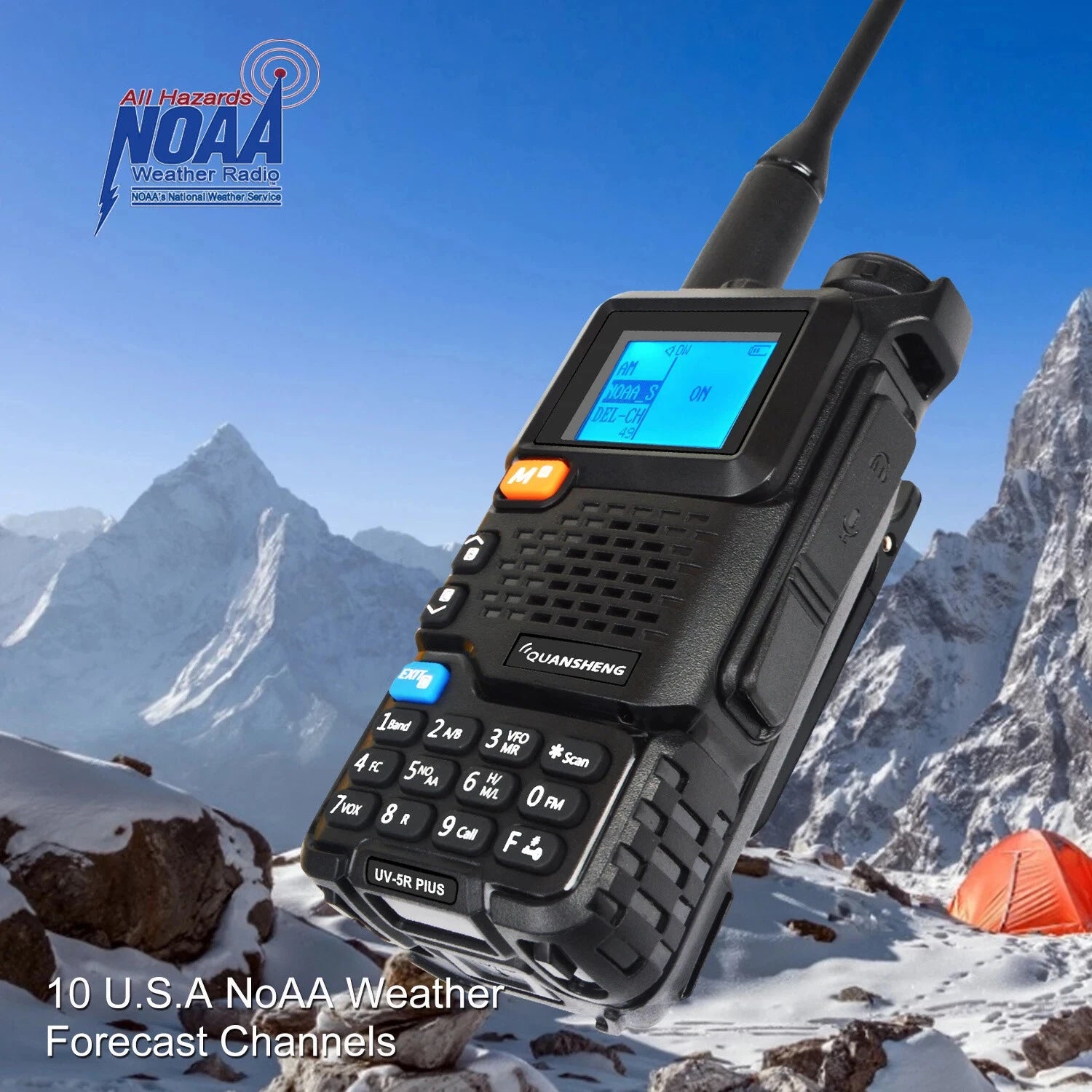🌐UV-5R Plus Handheld Dual-Band Two-Way Radio📡