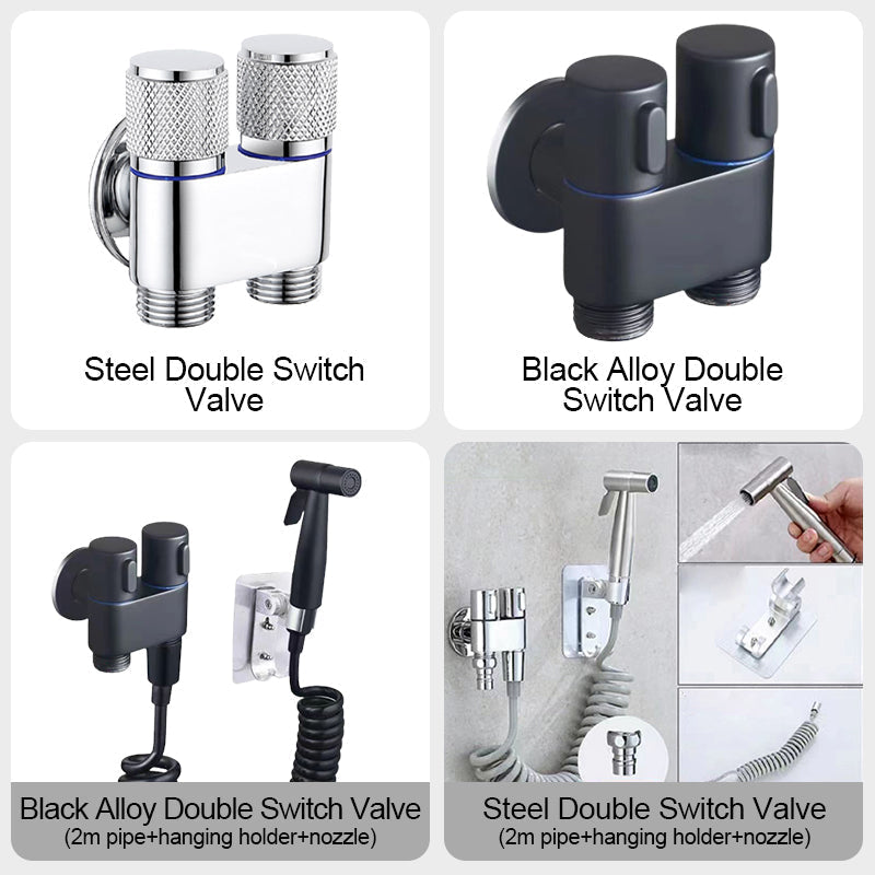 ✨1/2" Double Switch Outlet Angle Valve
