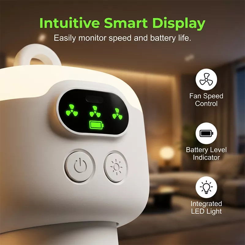 ⏳🔥LIMITED-TIME 50% OFF! 🌬️ 2-in-1 Rechargeable Camping Fan & LED Lantern ✨